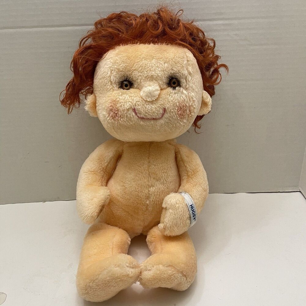 Vintage 1985 Kenner Hugga Bunch Hugsy Doll Curly Hair Plush Boy 18" Red Hair - Picture 8 of 8